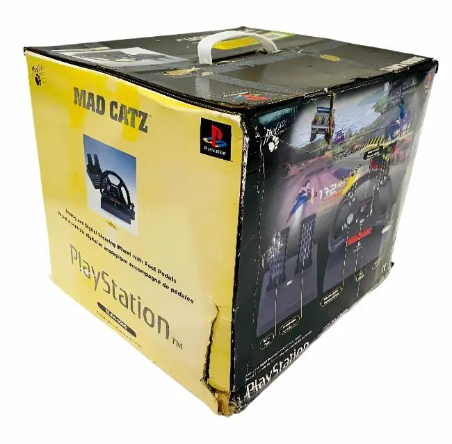 Accessory | PlayStation PS1 | Mad Catz Racing Wheel Video Game Console Accessories Controllers & Attachments Sony