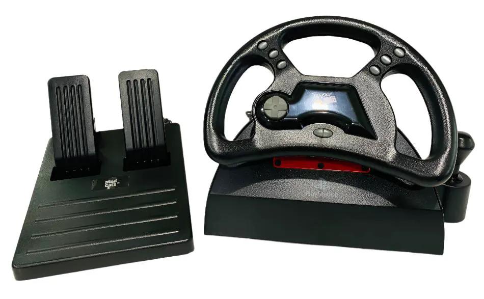 Accessory | PlayStation PS1 | Mad Catz Racing Wheel Video Game Console Accessories Controllers & Attachments Sony
