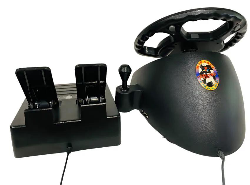 Accessory | PlayStation PS1 | Mad Catz Racing Wheel Video Game Console Accessories Controllers & Attachments Sony