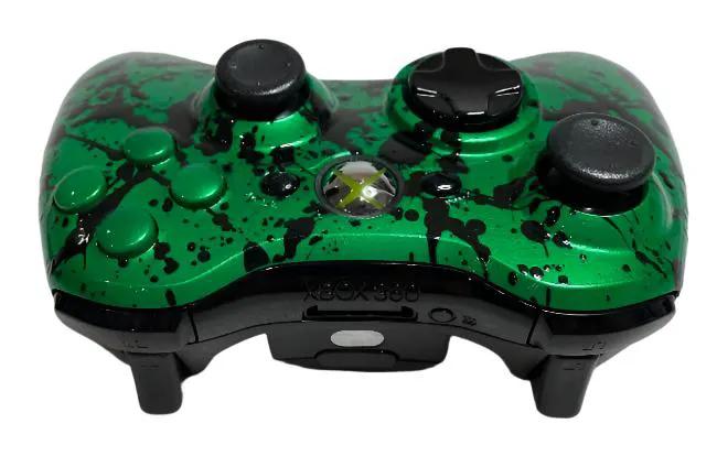 Controller | Xbox 360 | Genuine Green + Black Wireless Controller Gaming Pads Controllers & Attachments RetroSales.com.au