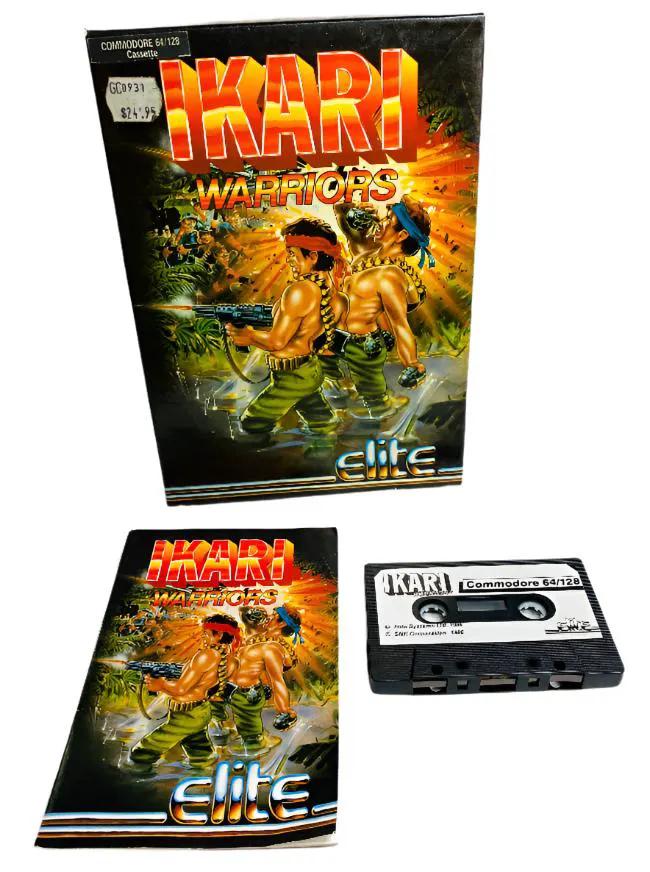 Game | C64 | Boxed Ikari Warriors (Cassette) Physical Video Games Game Commodore C64