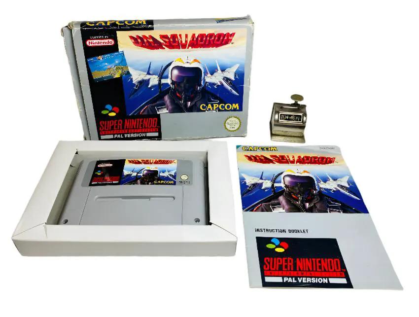 Game | Super Nintendo SNES | UN Squadron Physical Video Games Game Nintendo