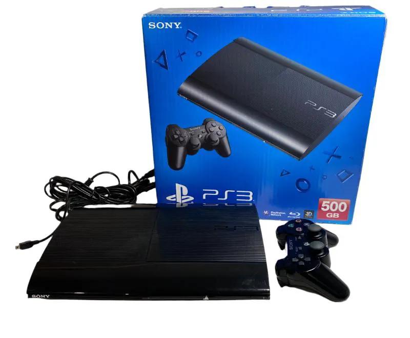 Console | Sony PlayStation PS3 | PS3 Super Slim 500GB Boxed Video Game Consoles Console Sony