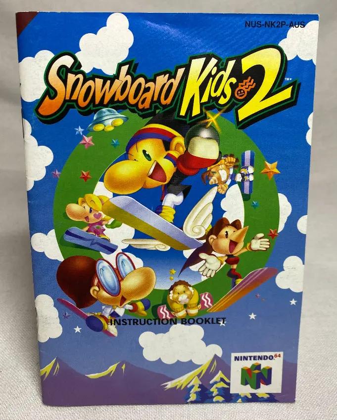 Manual | Nintendo N64 | Snowboard Kids 2 Instruction Manual Video Game Software Manual Nintendo