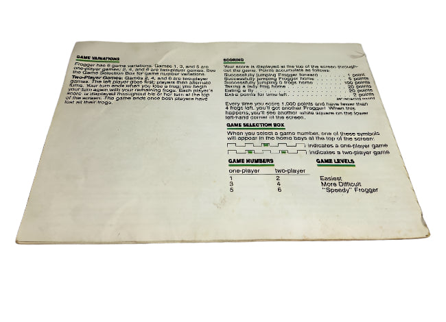 Game | Atari 2600 | Frogger