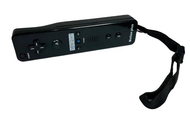 Controller | Nintendo Wii | Black 2 in 1 Motion Plus Game Controllers Controllers & Attachments Nintendo