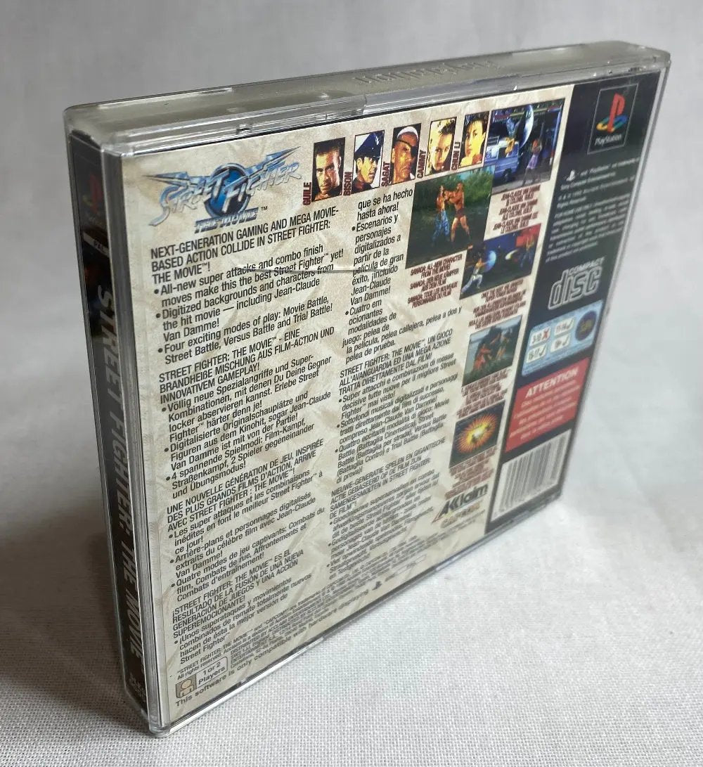 Game | PlayStation PS1 | Street Fighter: The Movie Physical Video Games Game Sony