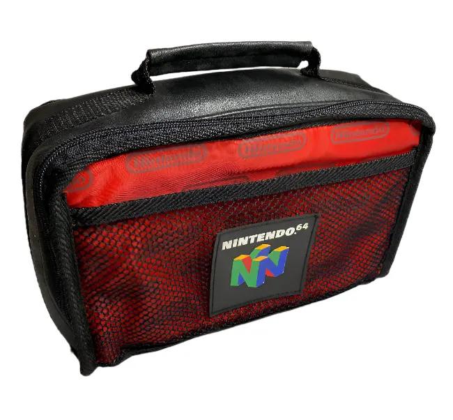 Accessory | Nintendo N64 | Genuine Red & Black Cartridge Storage Carry Bag Home Game Console Accessories Accessory Nintendo