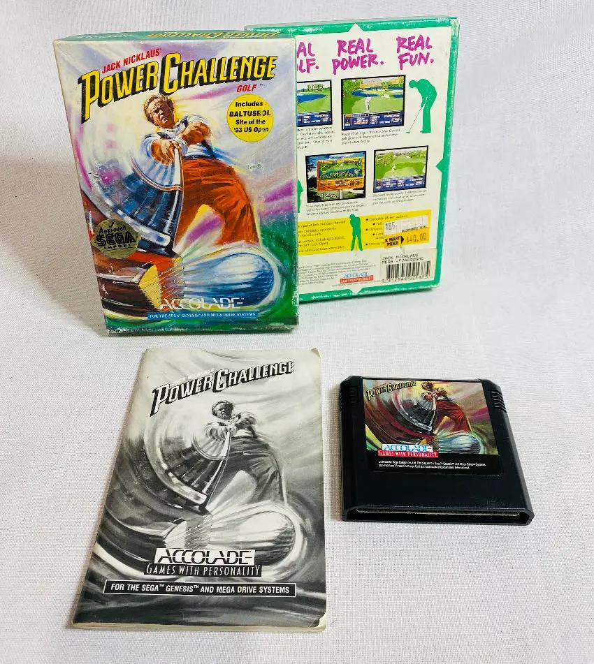 Game | Sega Mega Drive | Jack Nicklaus' Power Challenge Golf Physical Video Games Game Sega