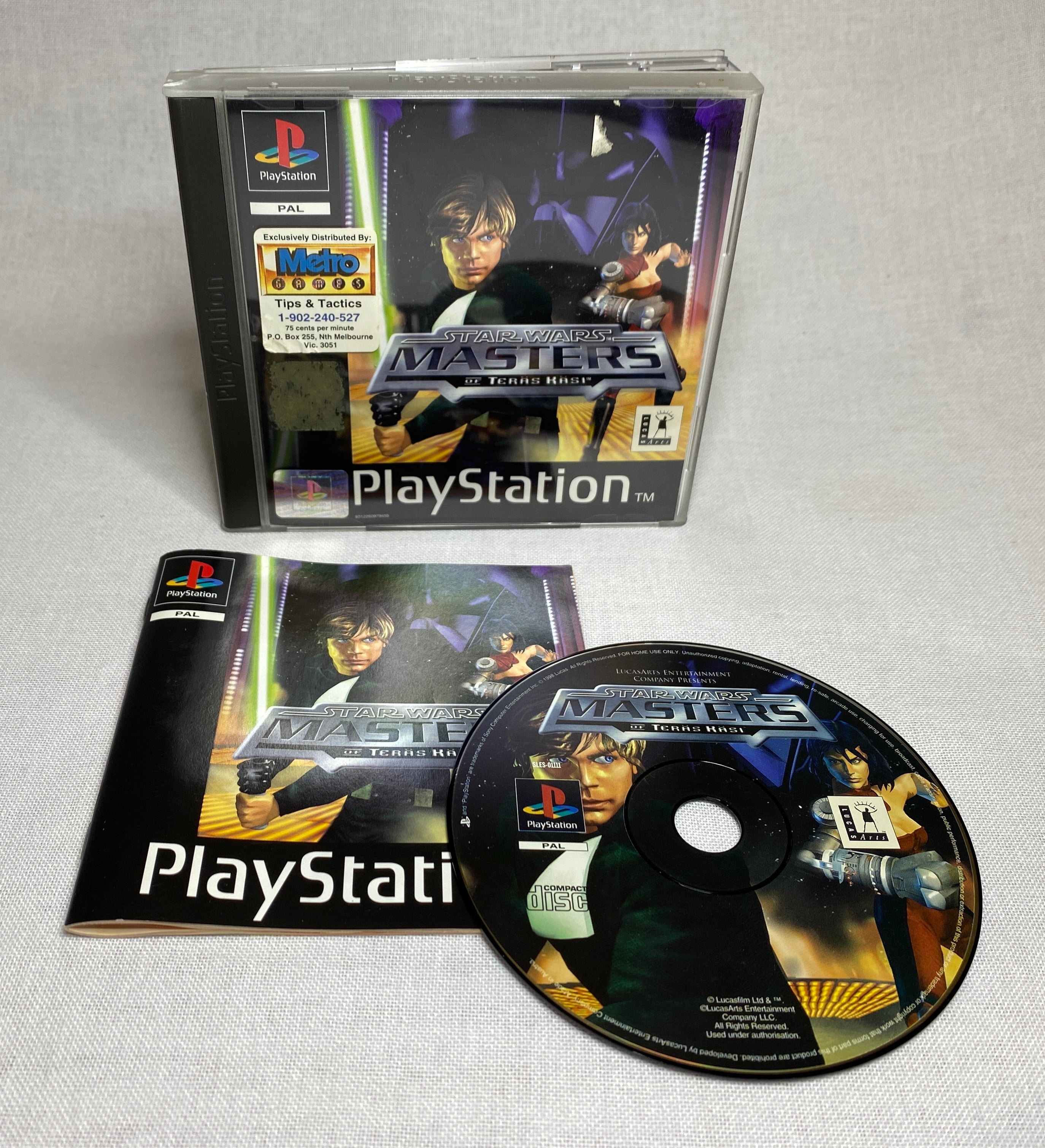 Game | Sony PlayStation PS1 | Star Wars Masters Of Teras Kasi