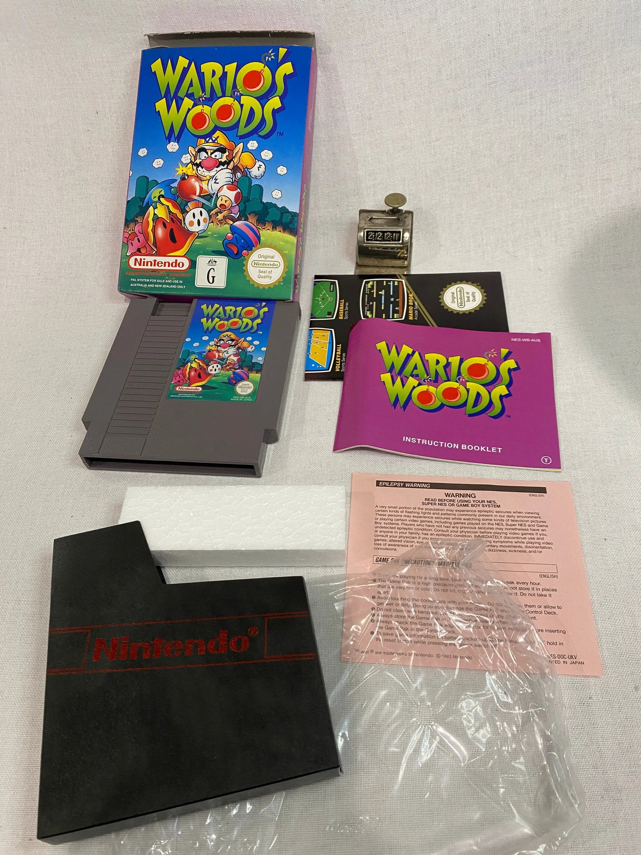Game | Nintendo NES | Wario's Woods Physical Video Games Game Nintendo