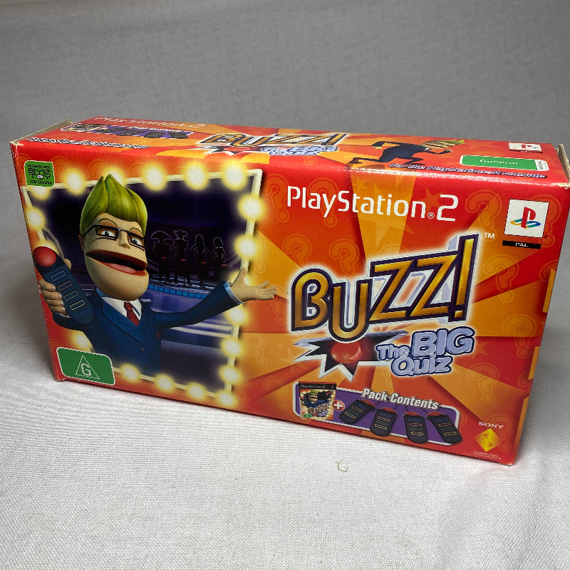 Game | Sony PlayStation PS2 | Buzz The Big Quiz Controller Bundle