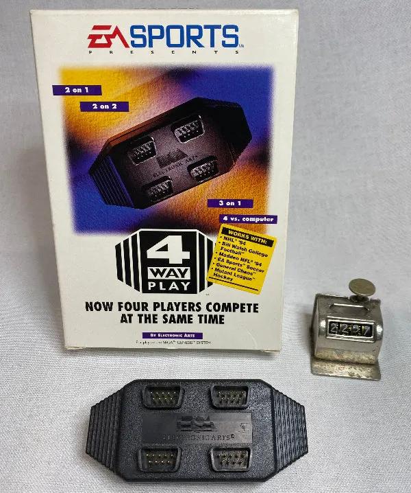 Accessory | Sega Mega Drive Genesis | EA Sports 4 Way Play Adapter Home Game Console Accessories Accessory Sega