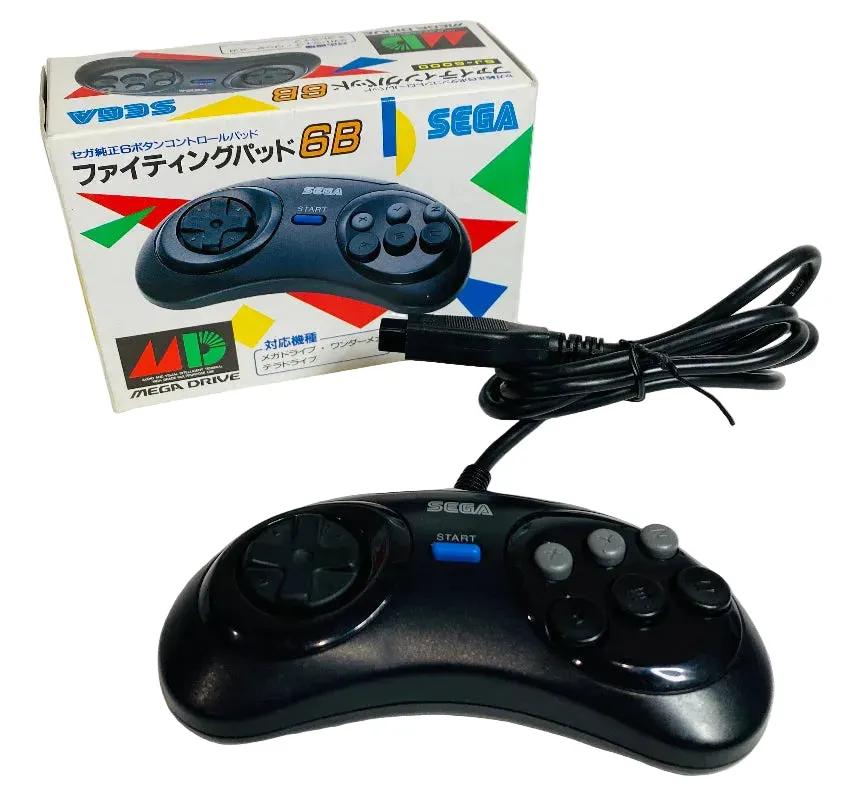 Controller | Sega Mega Drive Genesis | Genuine 6 Button Control Pad (Japanese) Home Game Console Accessories Controllers & Attachments Sega