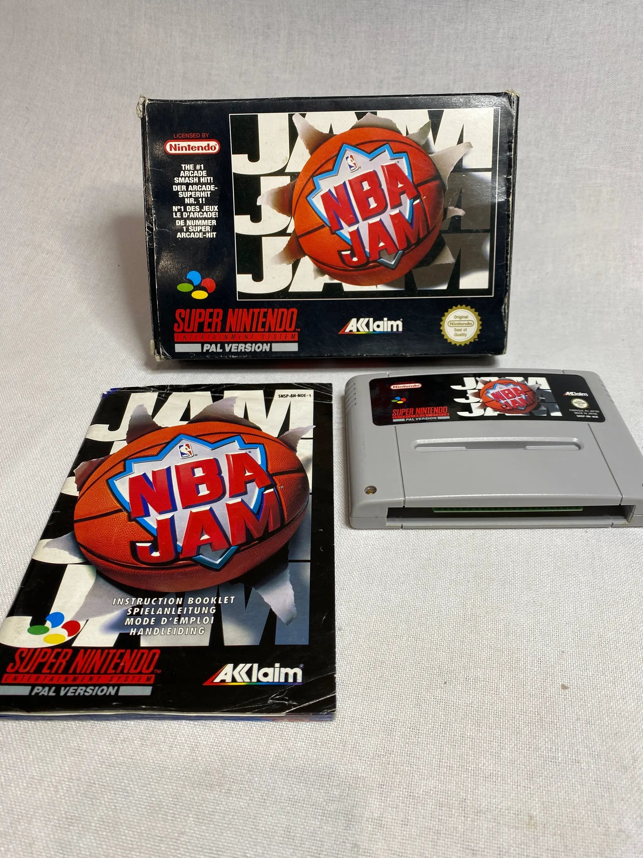 Game | Super Nintendo SNES | NBA Jam Physical Video Games Game Nintendo