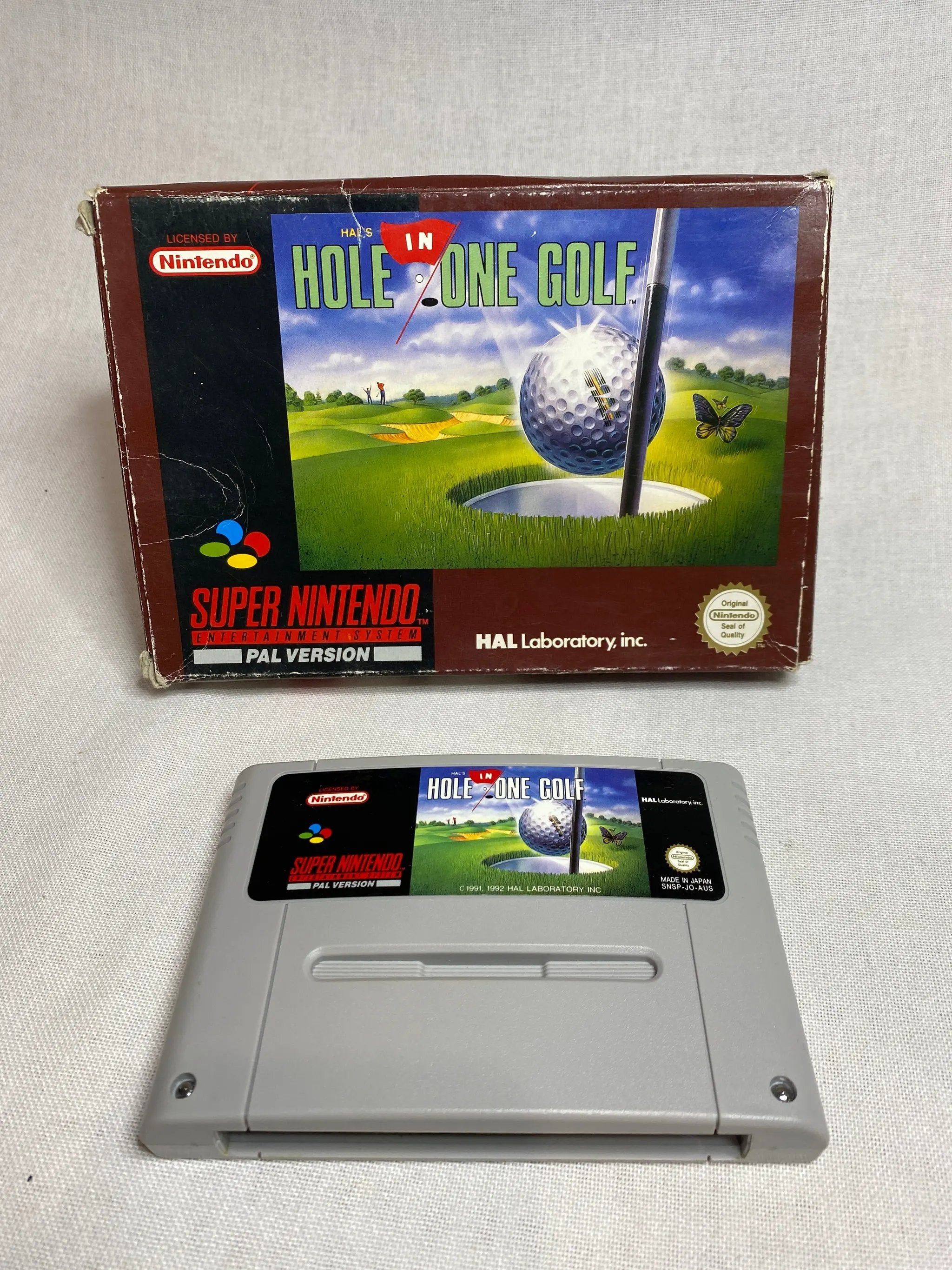 Game | Super Nintendo SNES | Hal's Hole In One Golf Physical Video Games Game Nintendo