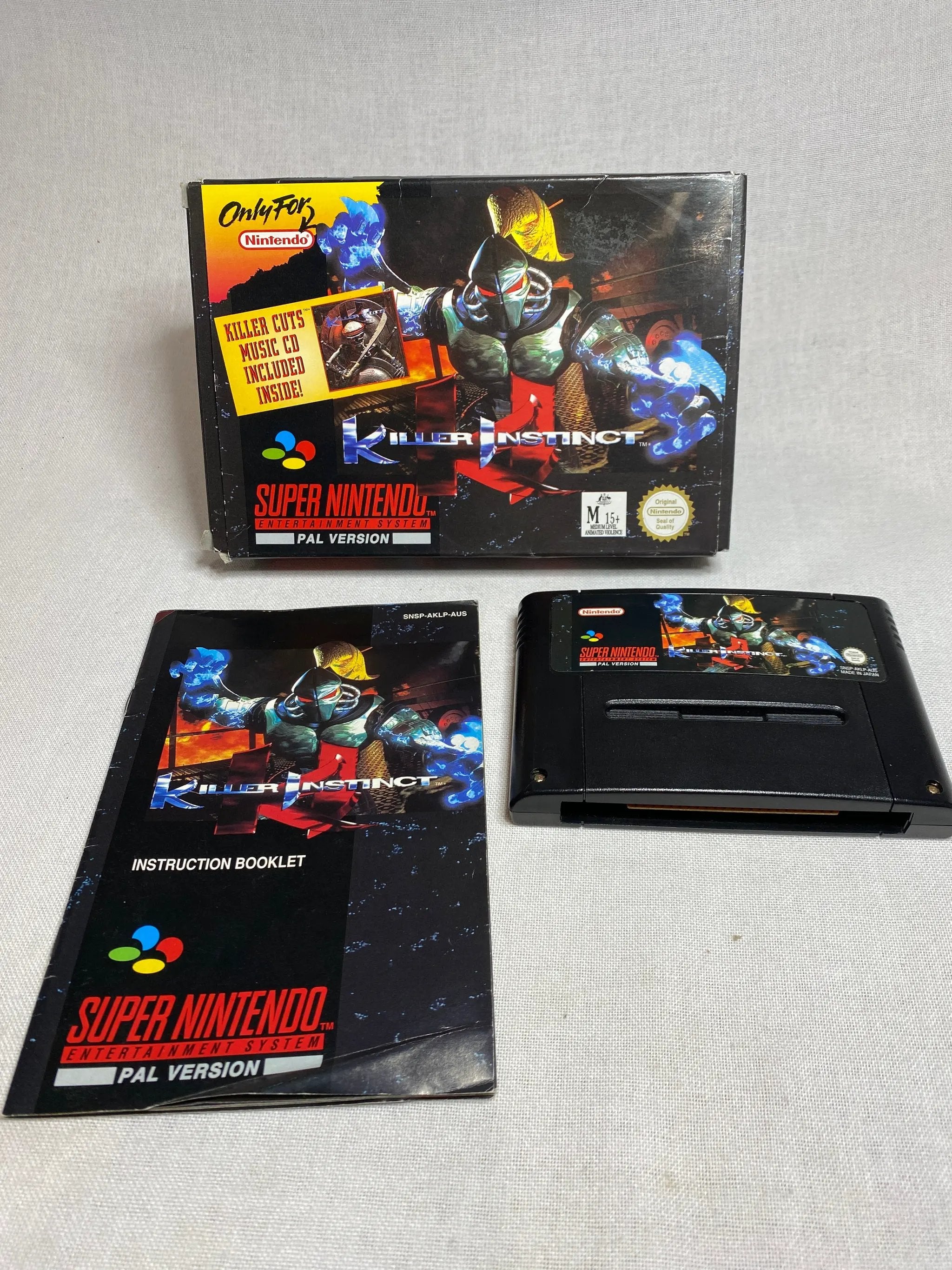Game | Super Nintendo SNES | Killer Instinct Physical Video Games Game Nintendo