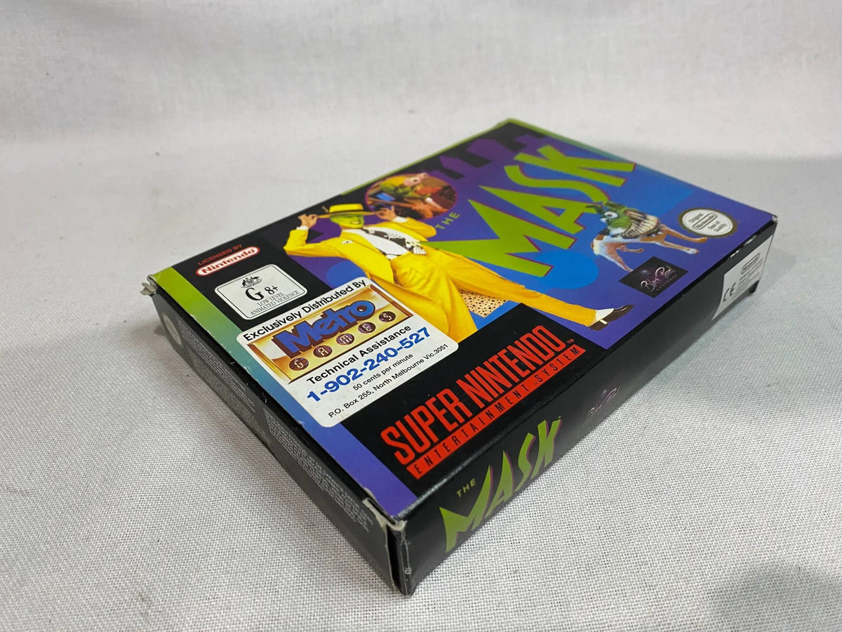 Game | Super Nintendo SNES | The Mask Physical Video Games Game Nintendo