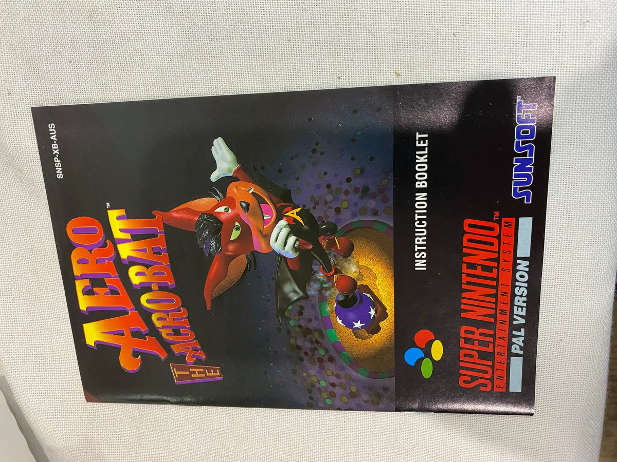 Game | Super Nintendo SNES | Aero The Acro-Bat Physical Video Games Game Nintendo