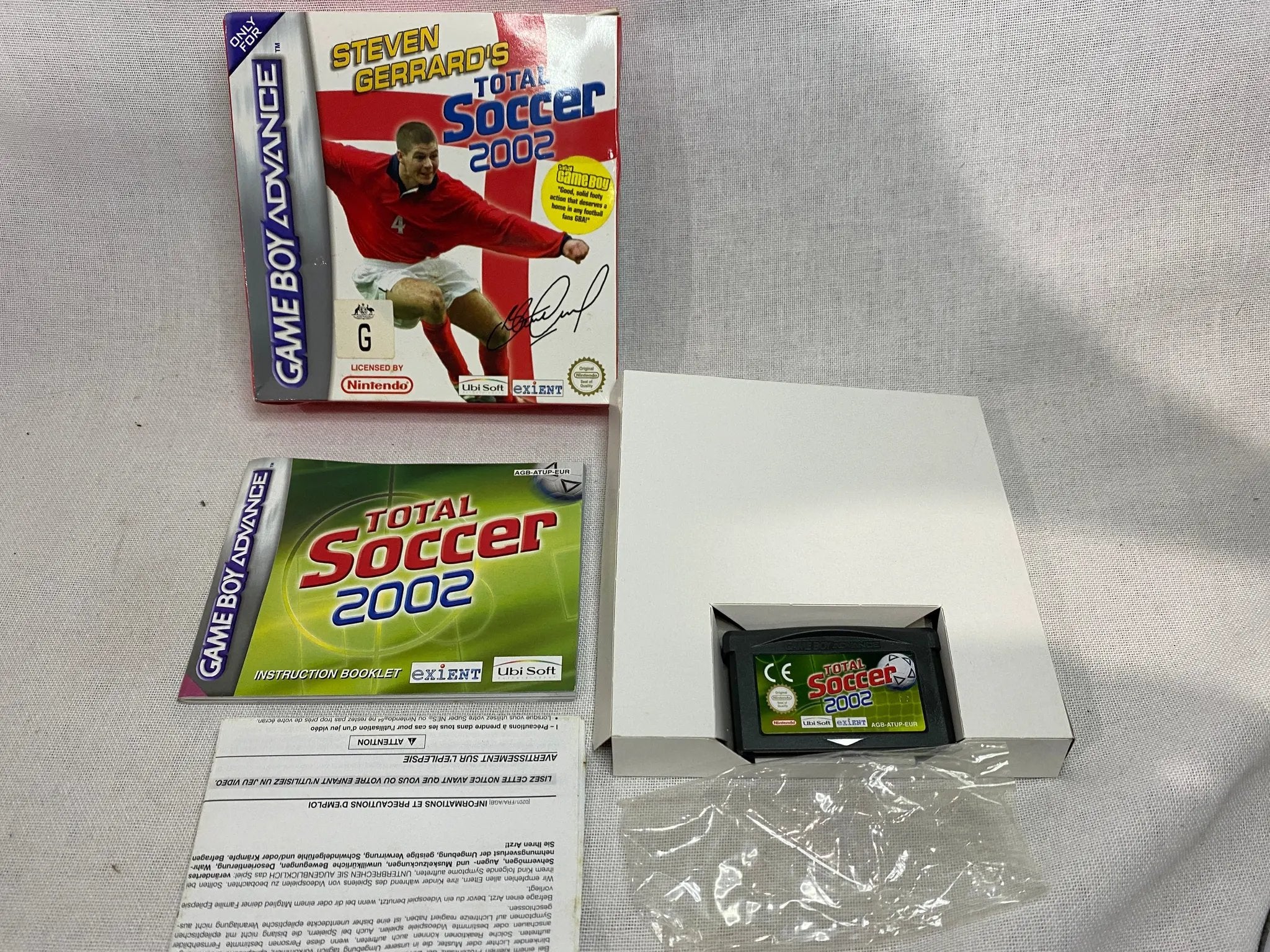 Game | Nintendo Game Boy Advance GBA | Steven Gerrard's Total Soccer 2002 Physical Video Games Game Nintendo