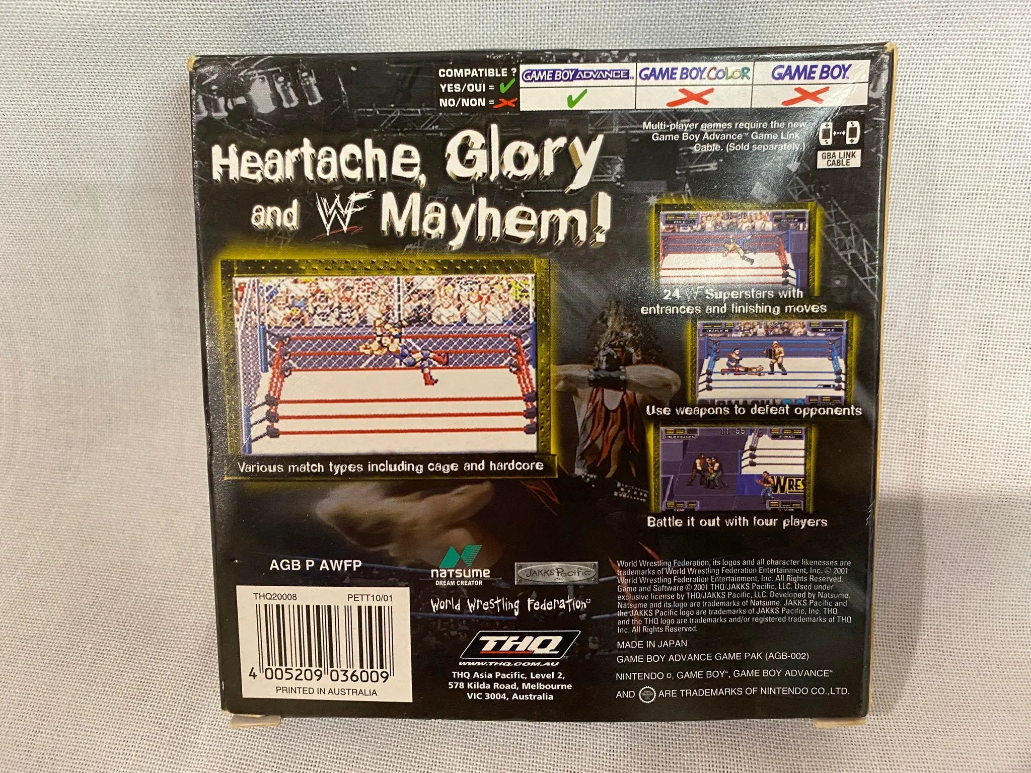Game | Nintendo Game Boy Advance GBA | WWE Road To WrestleMania Physical Video Games Game Nintendo