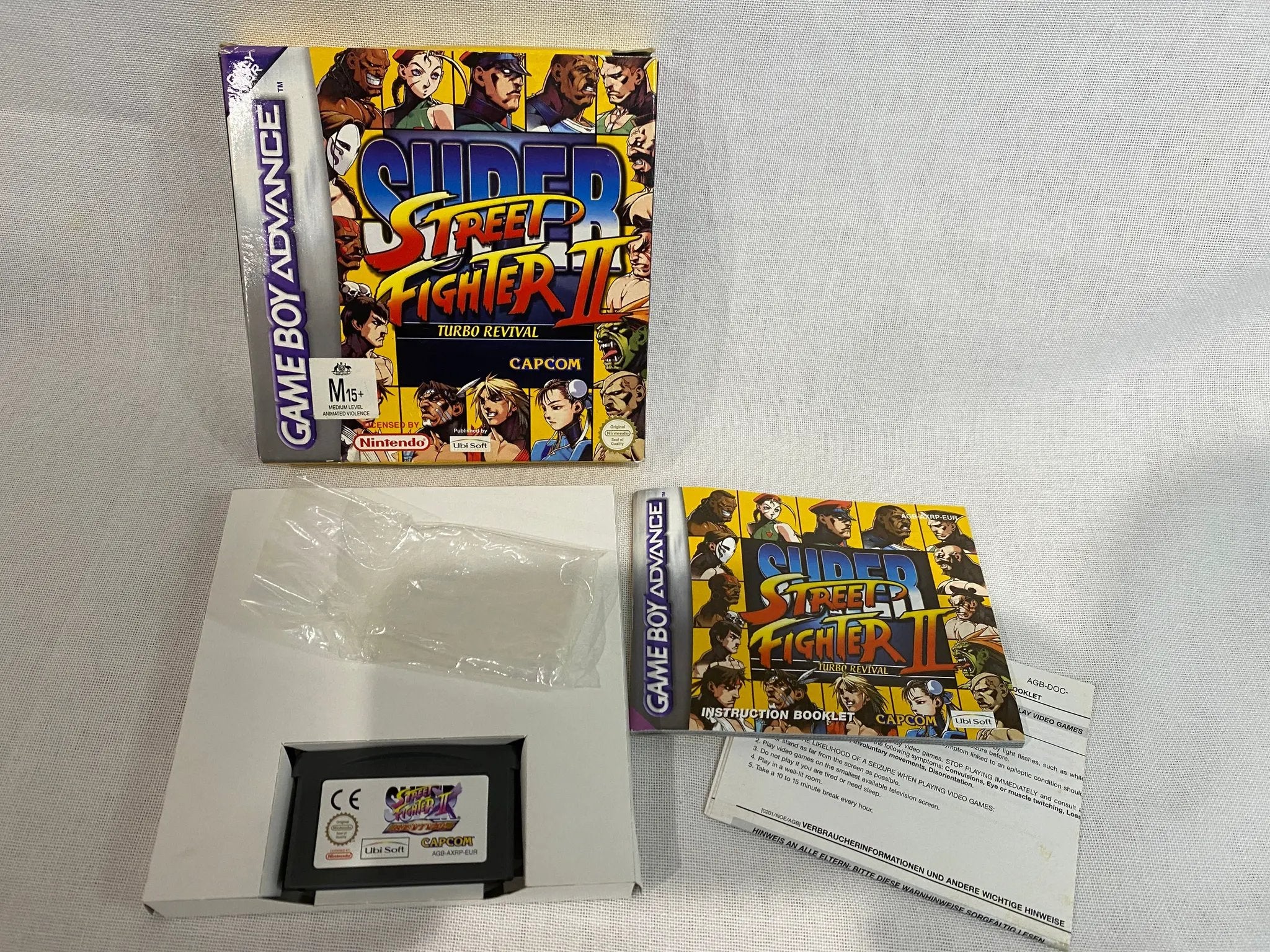 Game | Nintendo Game Boy Advance GBA | Super Street Fighter II Turbo Revival Physical Video Games Game Nintendo