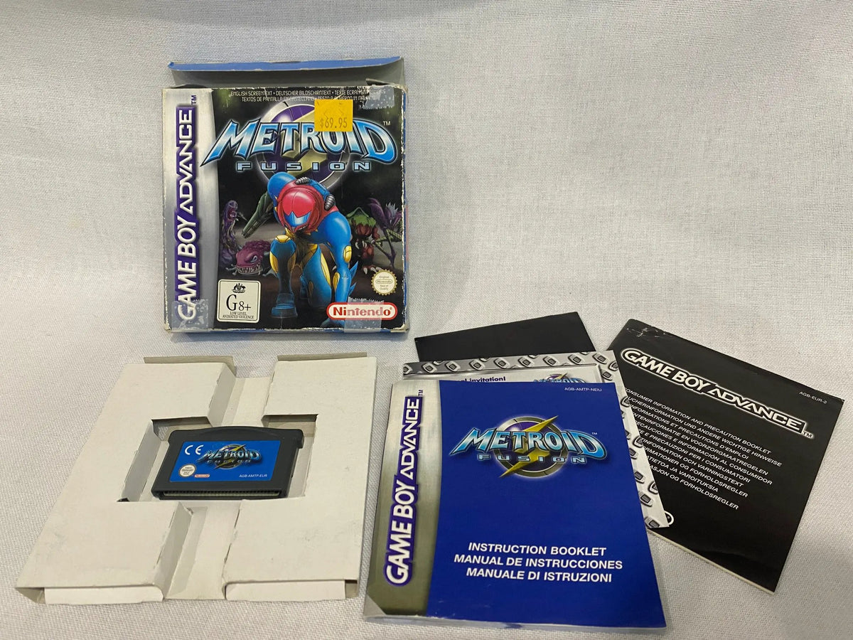 Game | Nintendo Game Boy Advance GBA | Metroid Fusion Physical Video Games Game Nintendo