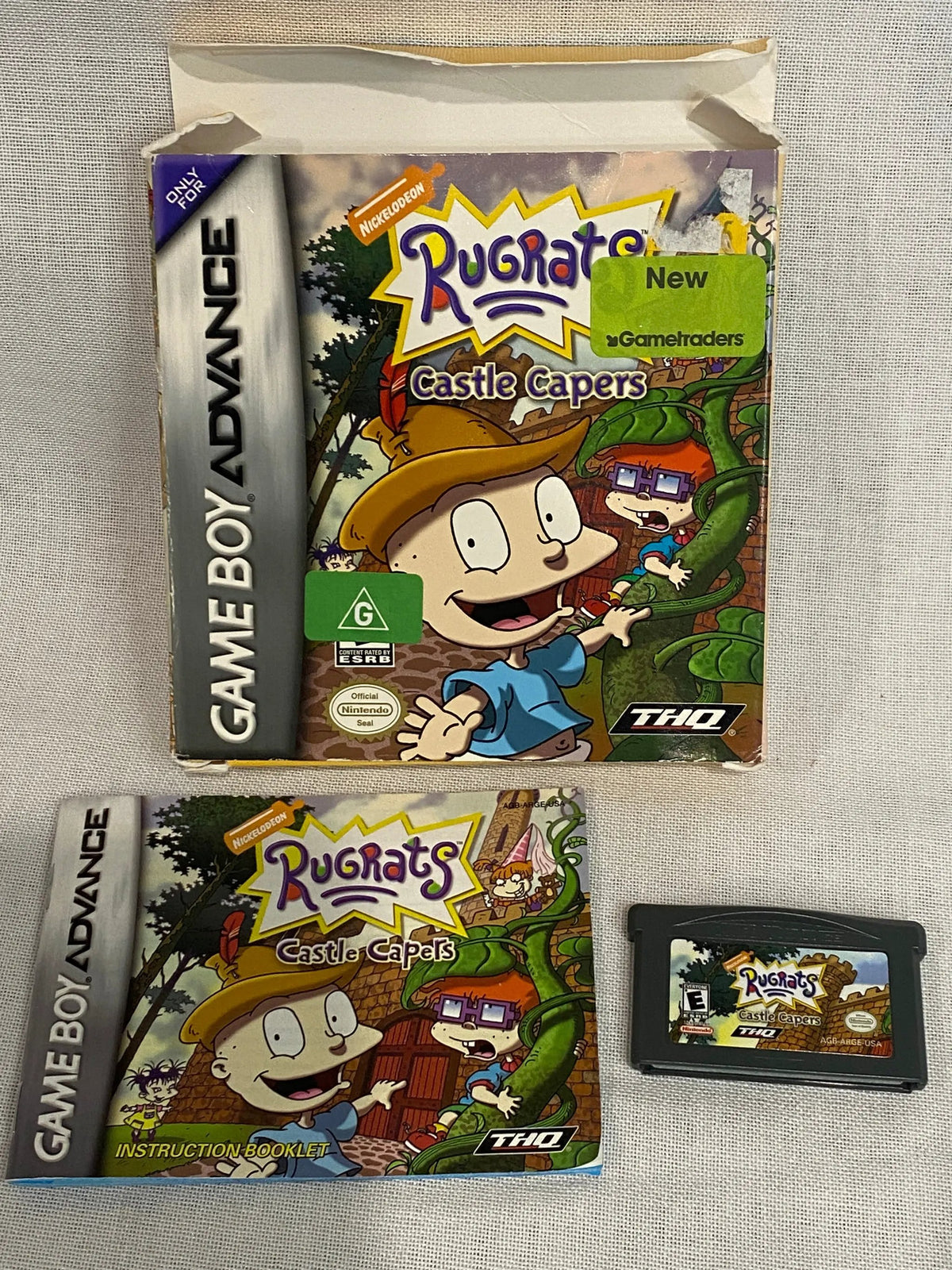 Game | Nintendo Game Boy Advance GBA | Rugrats: Castle Capers Physical Video Games Game Nintendo