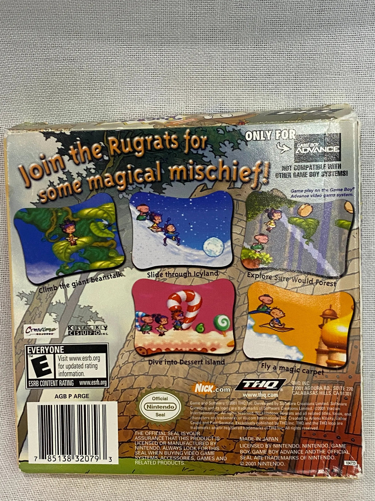 Game | Nintendo Game Boy Advance GBA | Rugrats: Castle Capers Physical Video Games Game Nintendo