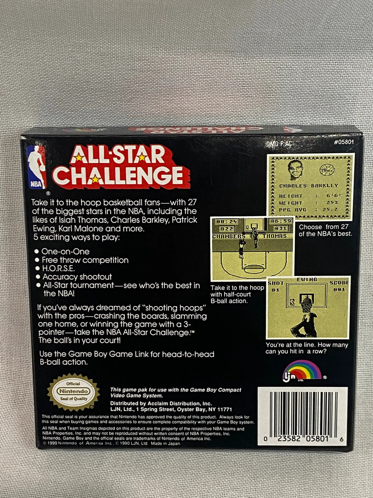 Game | Nintendo Game Boy GB | NBA All-Star Challenge Physical Video Games Game Nintendo