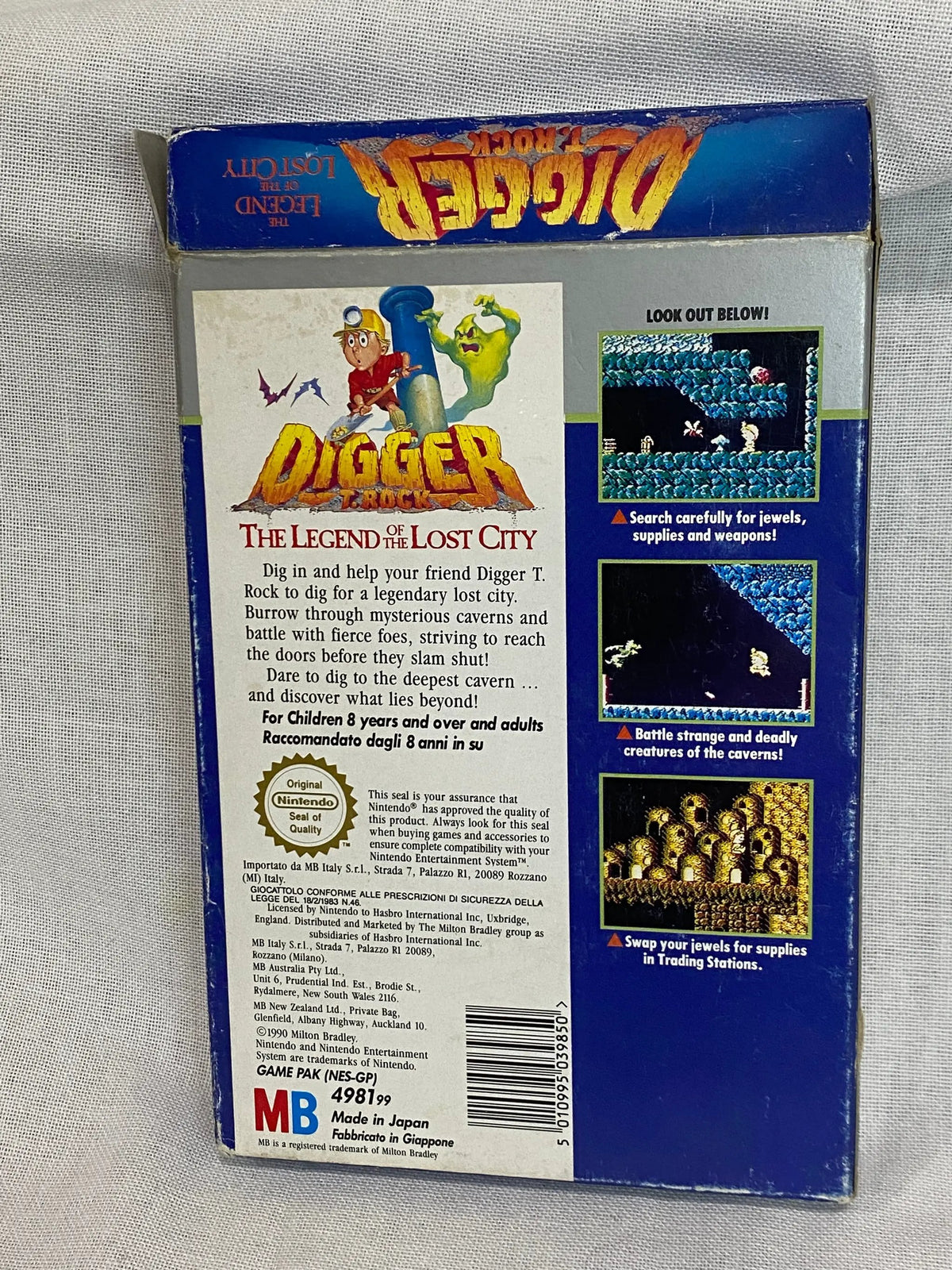 Game | Nintendo NES | Digger T Rock Physical Video Games Game Nintendo