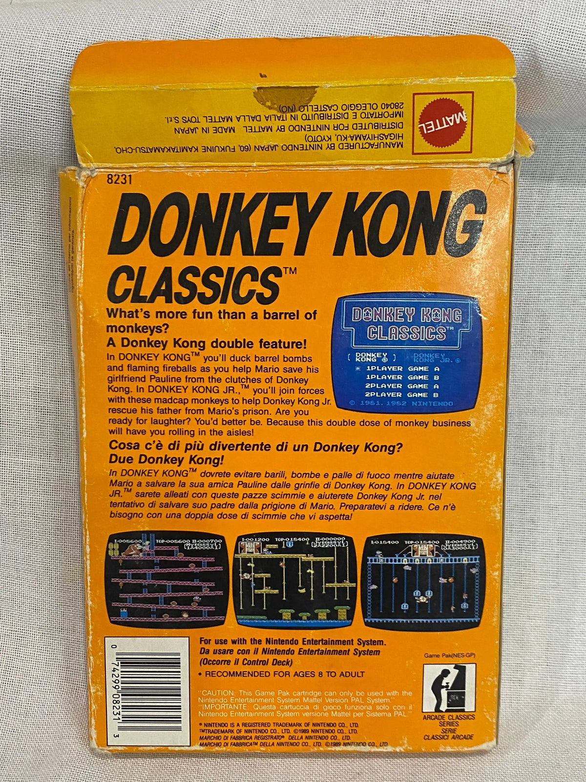Game | Nintendo NES | Donkey Kong Classics Physical Video Games Game Nintendo