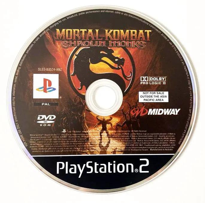 Game | Sony PlayStation PS2 | Mortal Kombat Shaolin Monks Physical Video Games Game Sony