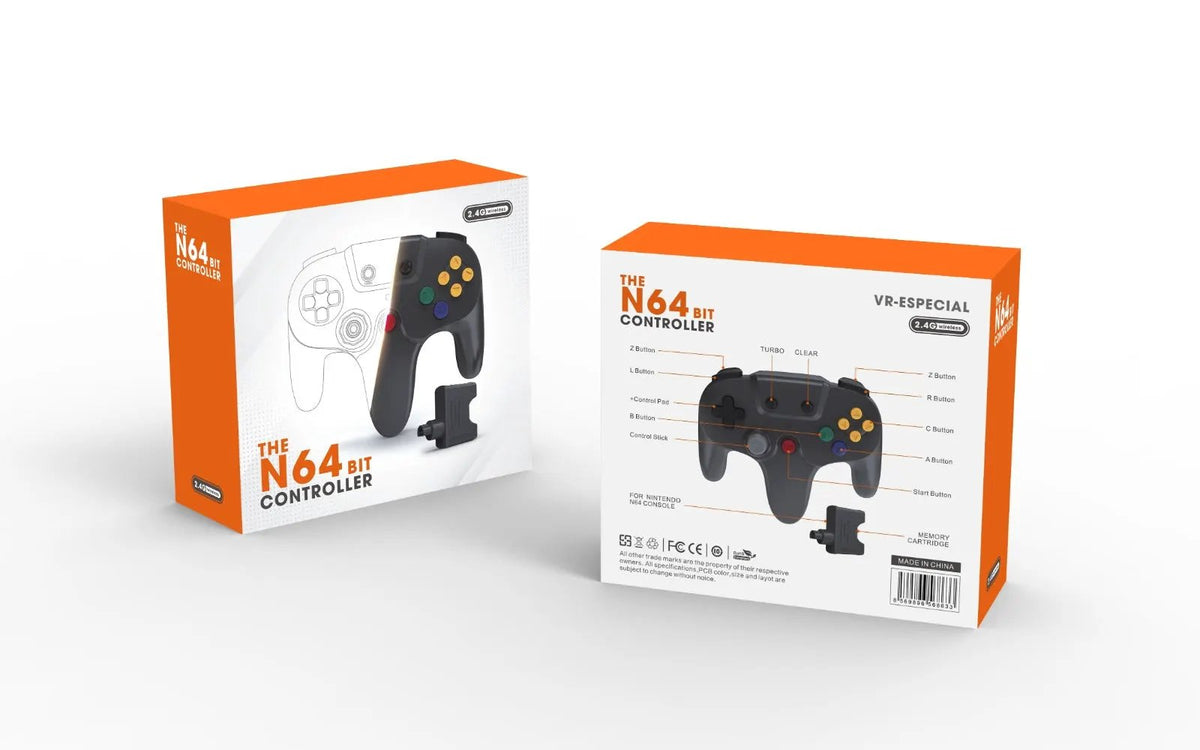 Controller | Nintendo N64 | Wireless Nintendo 64 Controller Video Game Console Accessories Controllers & Attachments Nintendo
