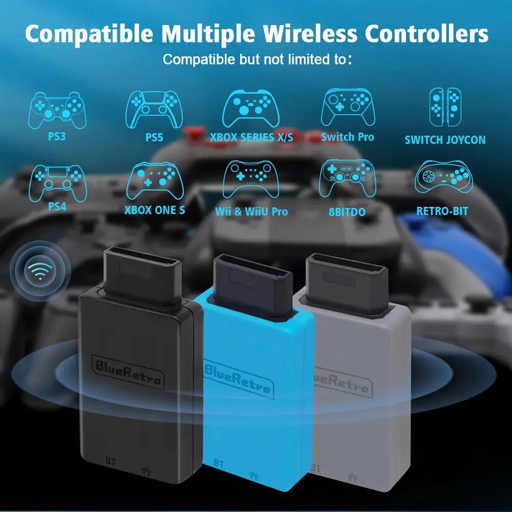 Accessory | Sega Saturn | Wireless Controller Adapter Home Game Console Accessories Accessory BlueRetro