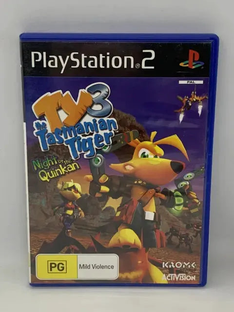 Game | Sony PlayStation 2 | Ty The Tasmanian Tiger 3: Night Of The Quinkan Physical Video Games Game Sony