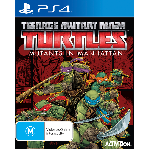 Game | Sony PlayStation PS4 | Teenage Mutant Ninja Turtles: Mutants In Manhattan Physical Video Games Game Sony
