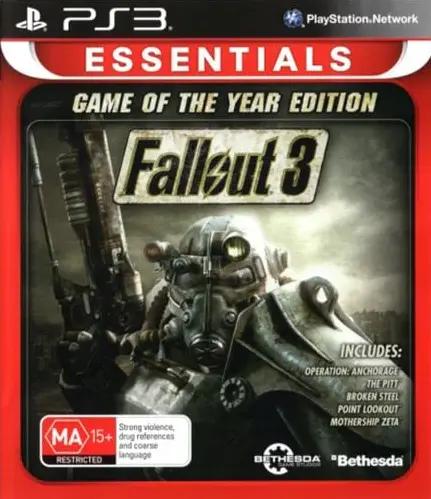 Game | Sony PlayStation PS3 | Fallout 3 Game Of The Year (Essentials) Physical Video Games Game Sony