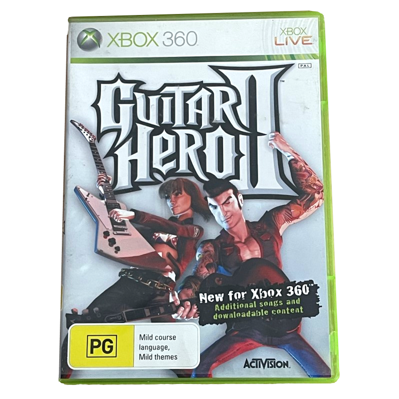 Game | Xbox 360 | Guitar Hero II Physical Video Games Game Microsoft