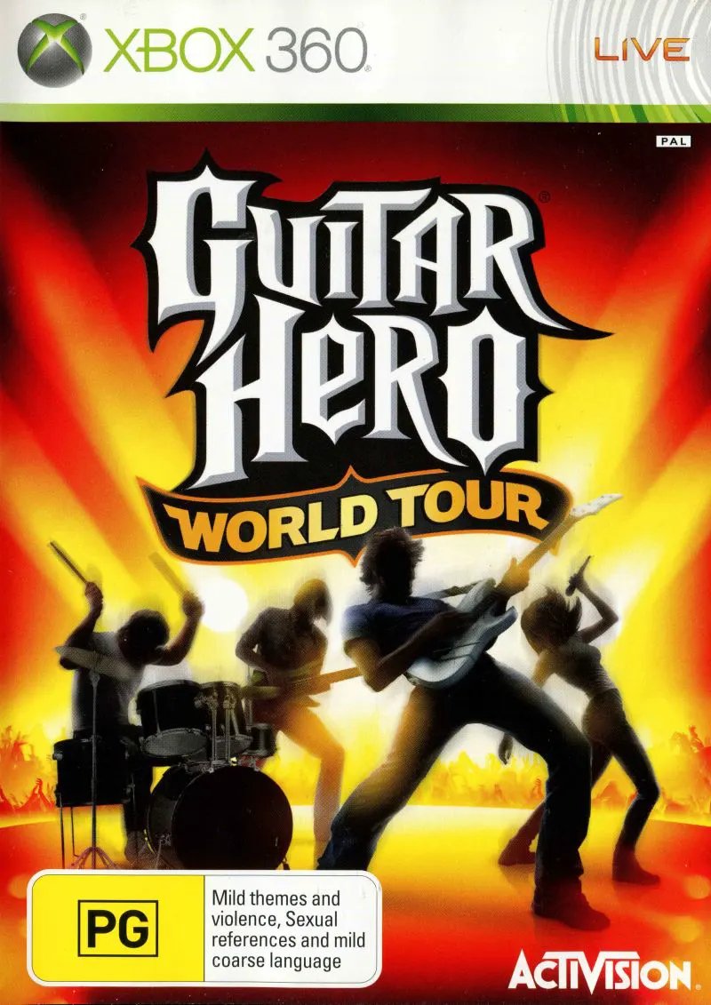 Game | Xbox 360 | Guitar Hero World Tour Physical Video Games Game Microsoft