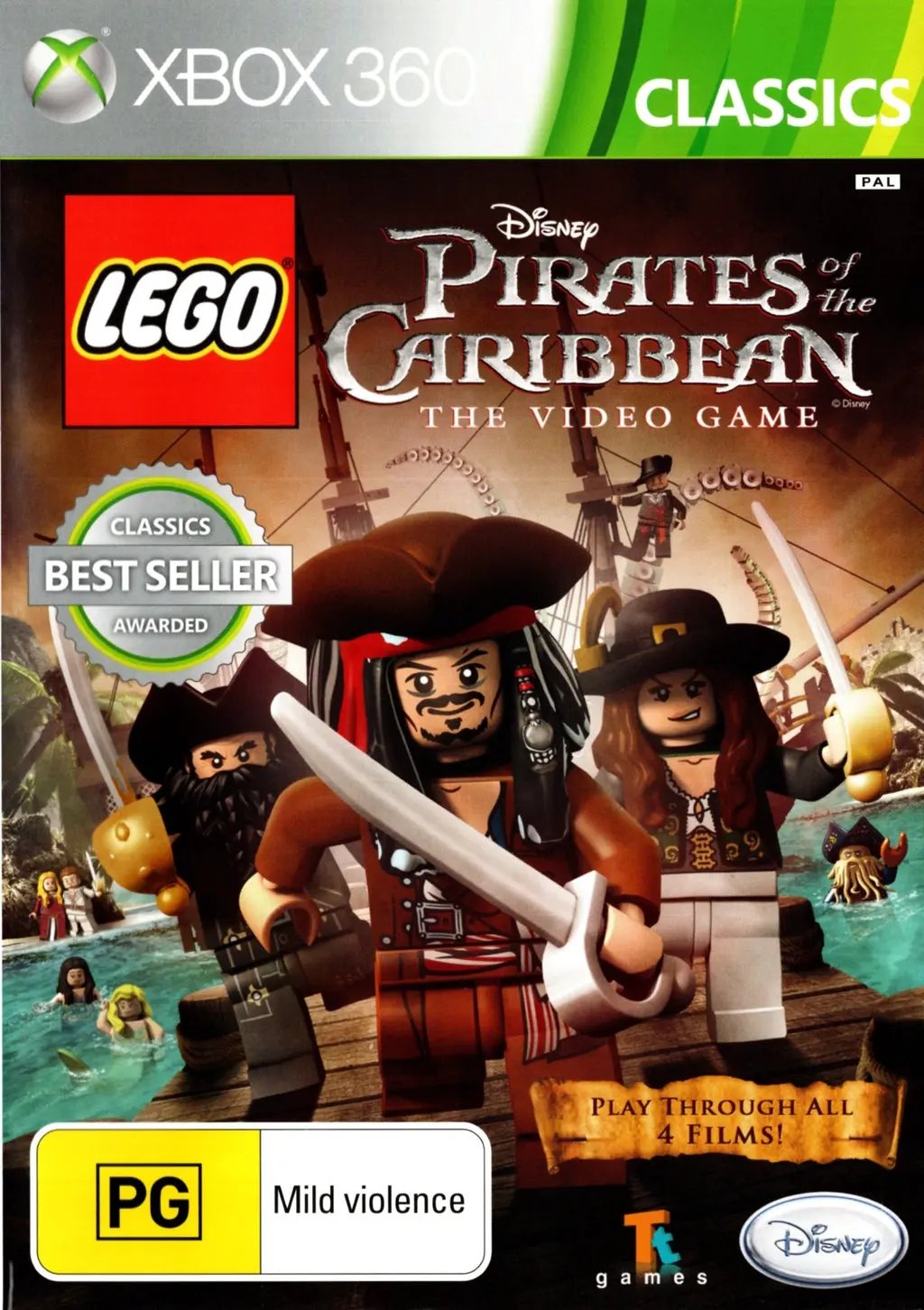 Game | Xbox 360 | LEGO Pirates Of The Caribbean: The Video Game Physical Video Games Game Microsoft