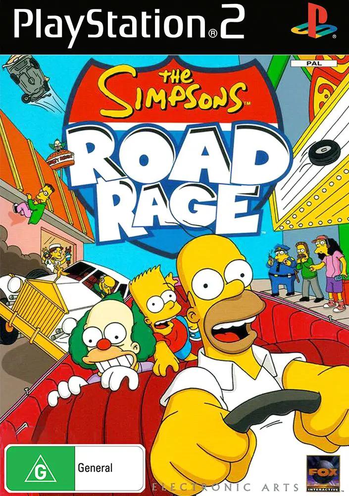Game | Sony PlayStation PS2 | The Simpsons Road Rage Physical Video Games Game Sony