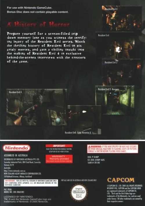 Game | Nintendo GameCube | Resident Evil 4 Bonus Disc Physical Video Games Game Nintendo