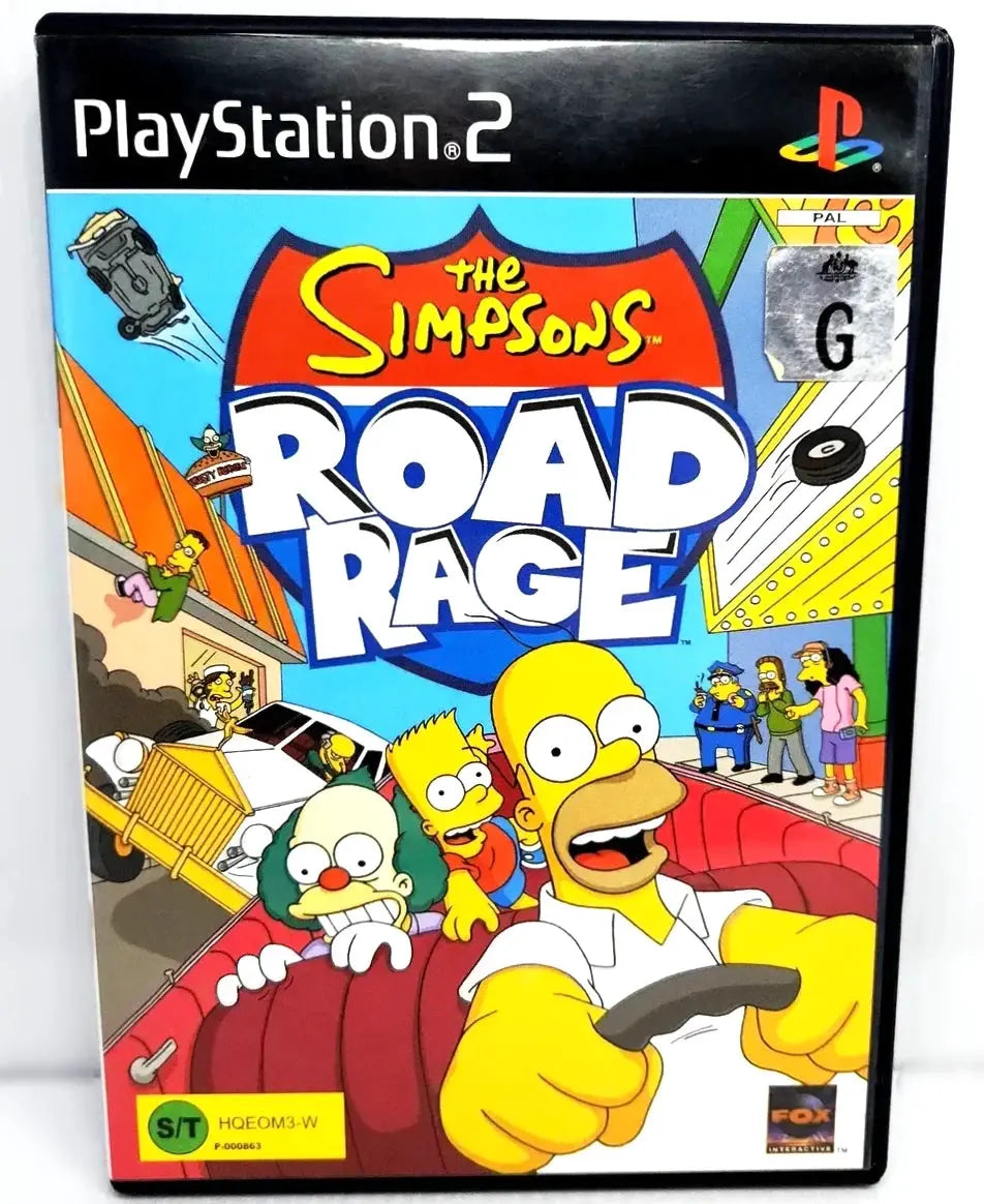 Game | Sony PlayStation PS2 | The Simpsons Road Rage Physical Video Games Game Sony
