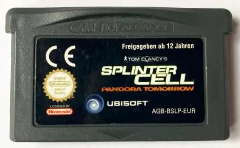 Game | Nintendo Game Boy Advance GBA | Splinter Cell Physical Video Games Game Nintendo