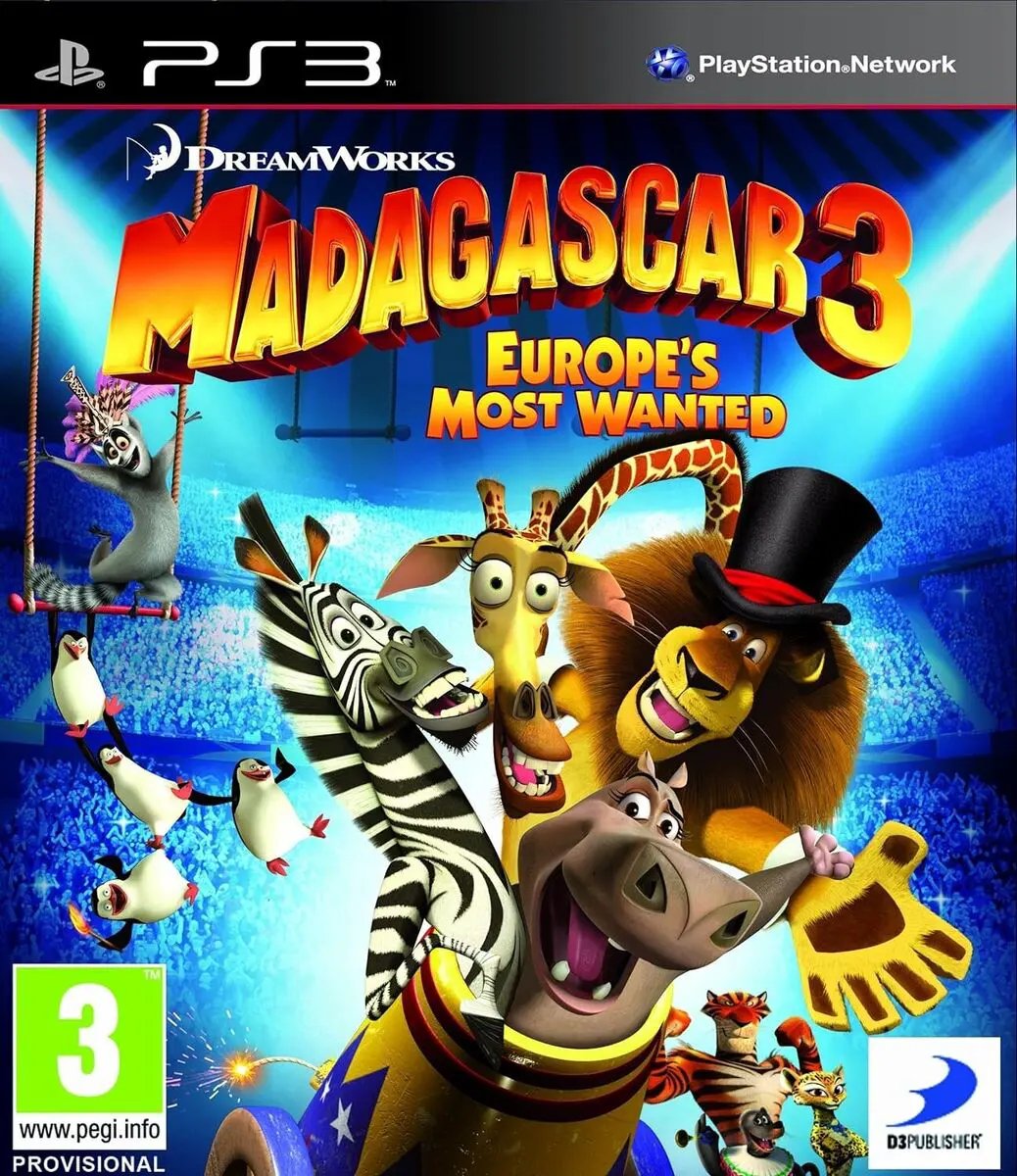 Game | Sony PlayStation PS3 | Madagascar 3 Physical Video Games Game Sony