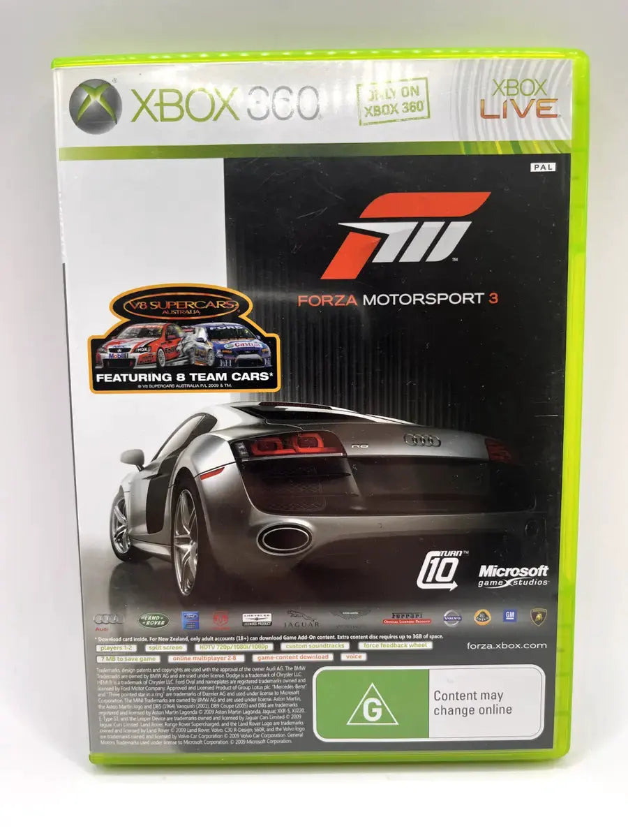Game | Xbox 360 | Forza Motorsport 3 Physical Video Games Game Microsoft