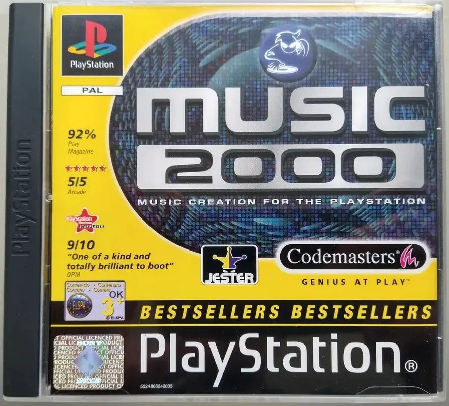 Game | Sony PlayStation PS1 | Music 2000 Best Seller Physical Video Games Game Sony