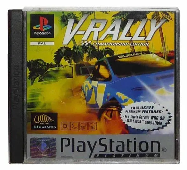 Game | Sony PlayStation PS1 | V-Rally (Platinum) Physical Video Games Game Sony