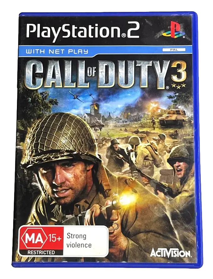 Game | Sony PlayStation PS2 | Call Of Duty 3 Physical Video Games Game Sony